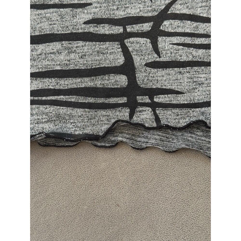 Joseph Ribkoff Womens Tunic Top Size 4 Black Silver Abstract Stripe - Picture 4 of 4